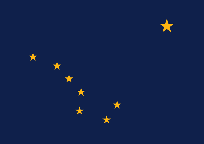 Полярная на флаге Аляски