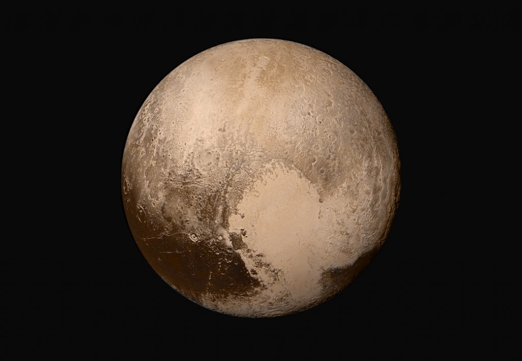 Плутон, цветное изображение с зонда Новые Горизонты