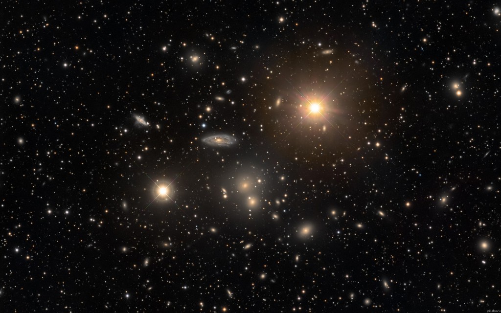 Скопление галактик в созвездии Гидра