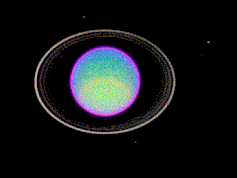 Уран, изображение Хаббла