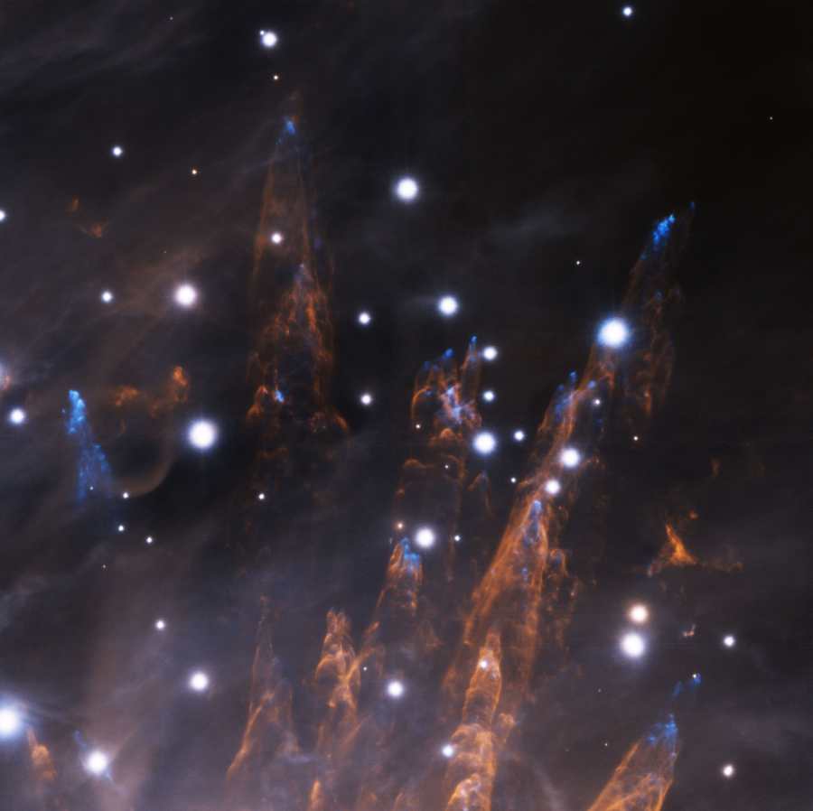 Новая фотография туманности Ориона, выполненная телескопом Джемени
