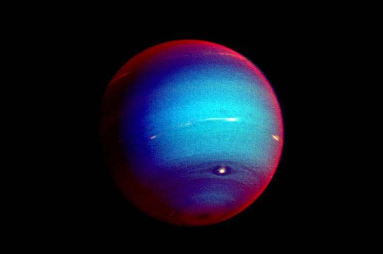 Снимок Нептуна, сделанный Вояджером-2