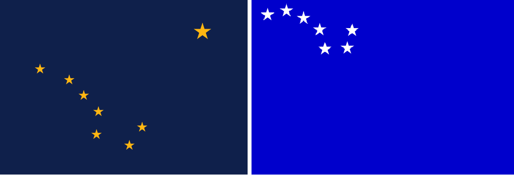 Флаг Аляски и Беломорской Карелии