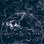 Малая Медвидица. Рисунок из атласа созвездий Яна Гевелия