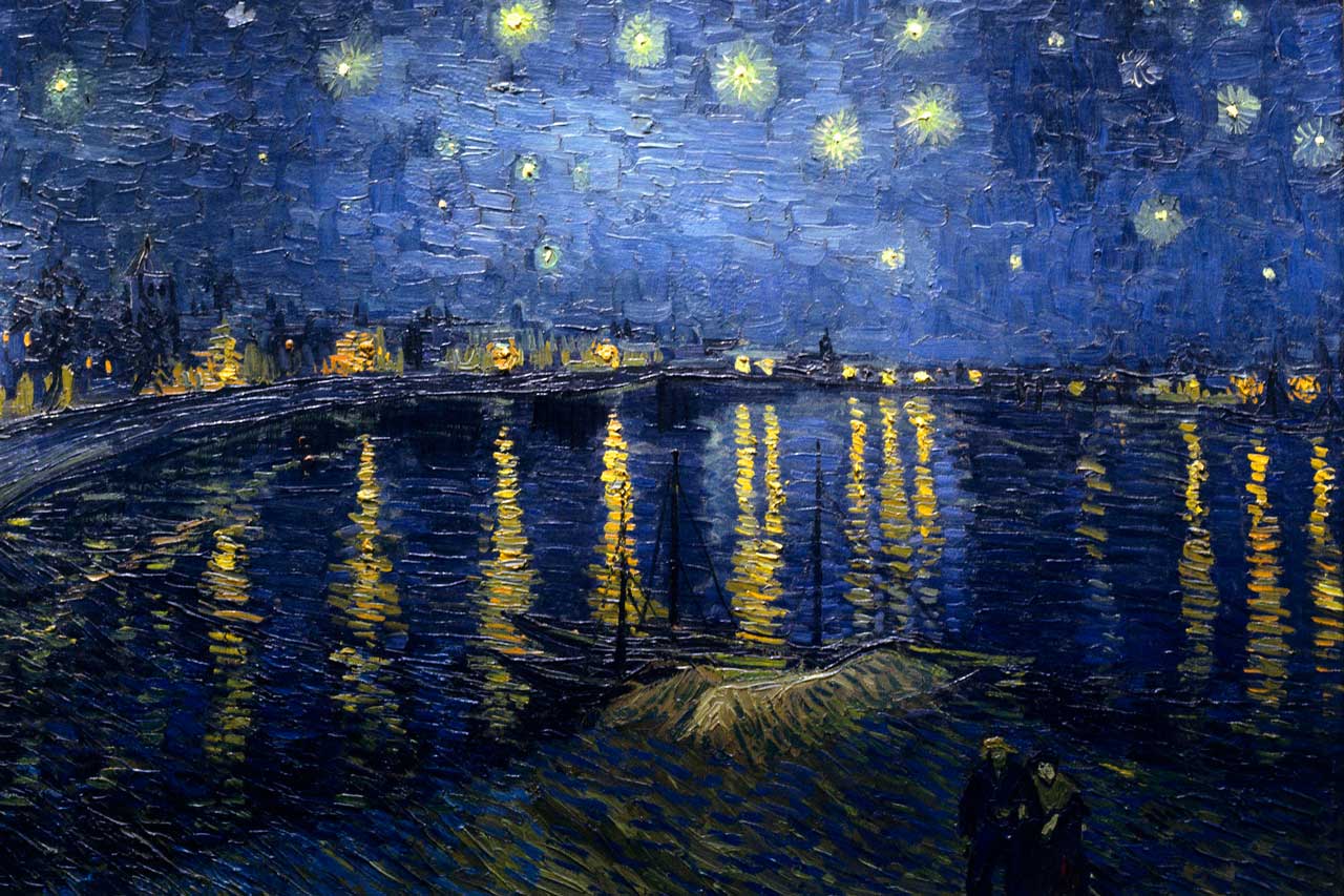 Звездная ночь над Роной - Винсент Ван Гог