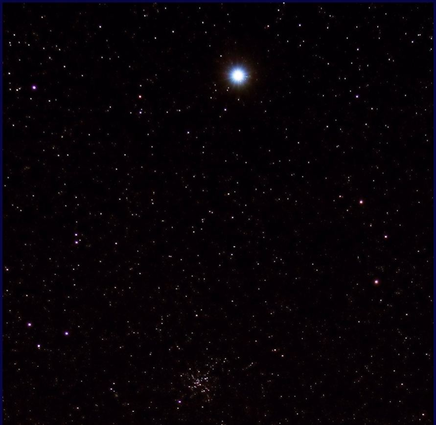 Сириус и рассеянное скопление M41