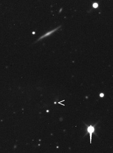Снимок Макемаке, сделанный 26 ноября 2009 года через 61-сантиметровый телескоп