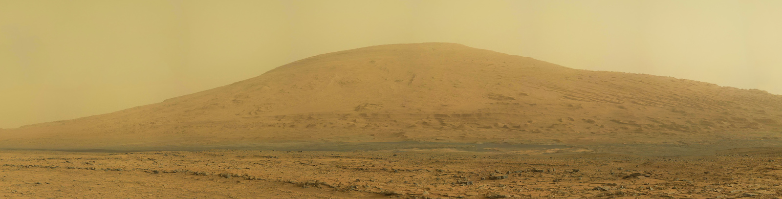Панорама горы Шарп, полученная Curiosity на 170 сол (марсианский день)