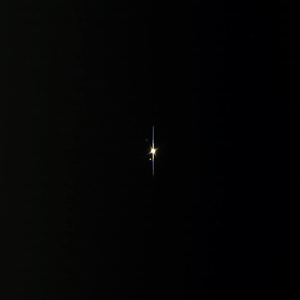 Земля и Луна, фото Кассини