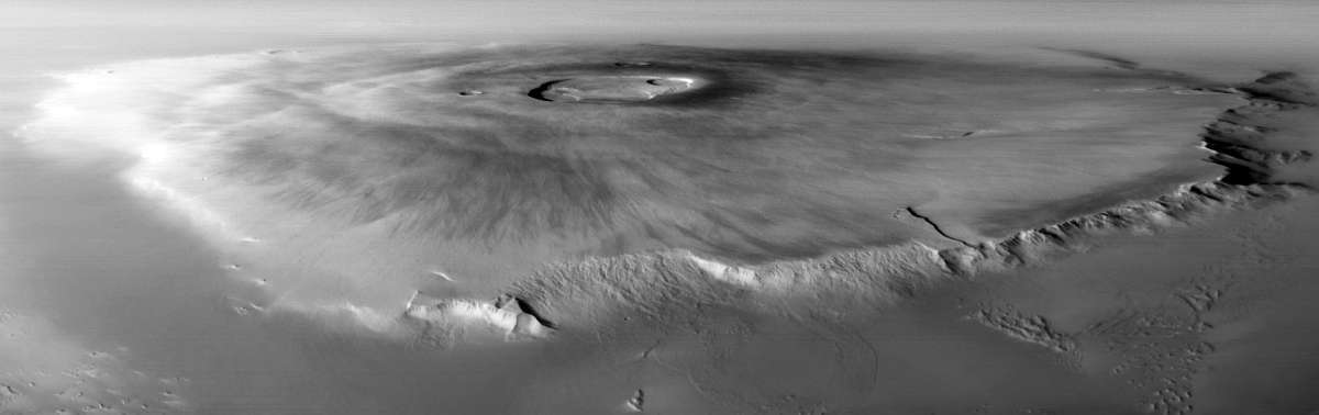 Олимп, снимок Mars Global Surveyor