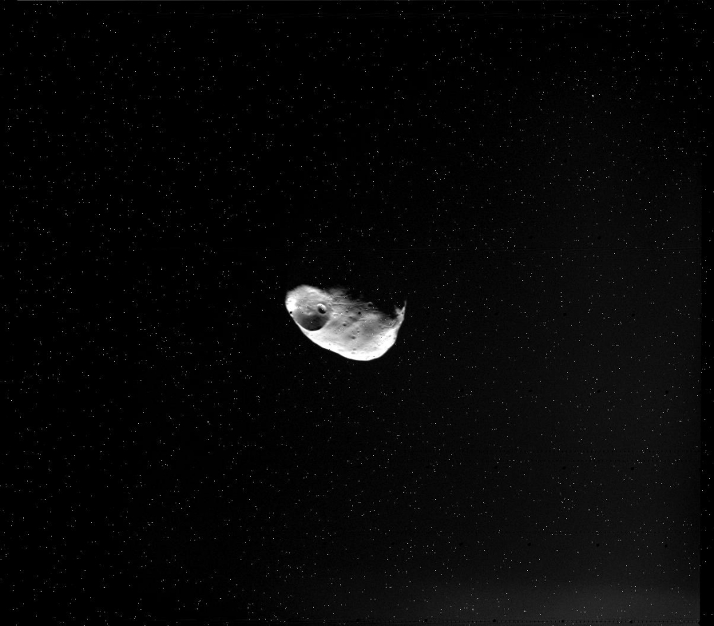 Фобос, спутник Марса, фотография Viking Orbiter 1