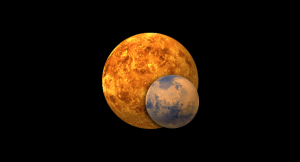 Марс и венера на небе фото