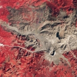 Вулкан Сент-Хеленс вскоре после его извержения в 1980 году.