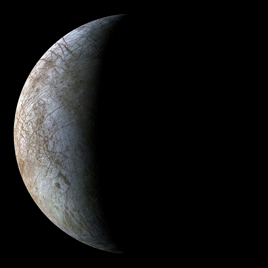 Изображение спутника Юпитера Европа