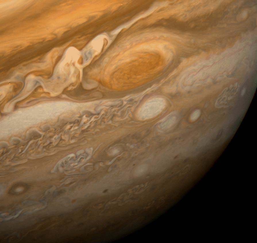 Облачный слой Юпитера, снимок Вояджера