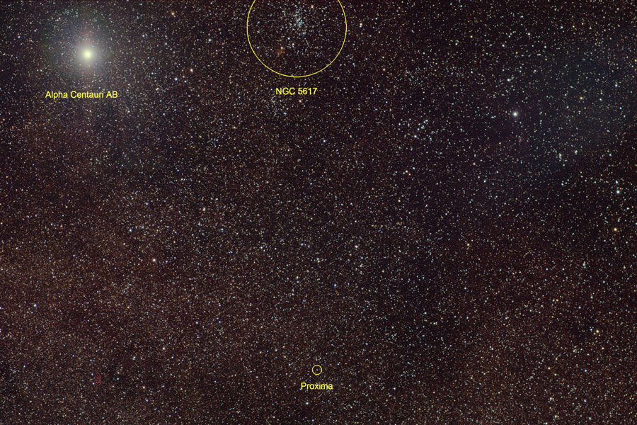 Тройная система и звездное скопление NGC 5617