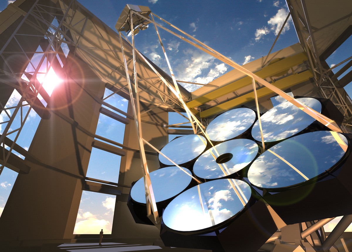 Компьютерный рендер будущего телескопа