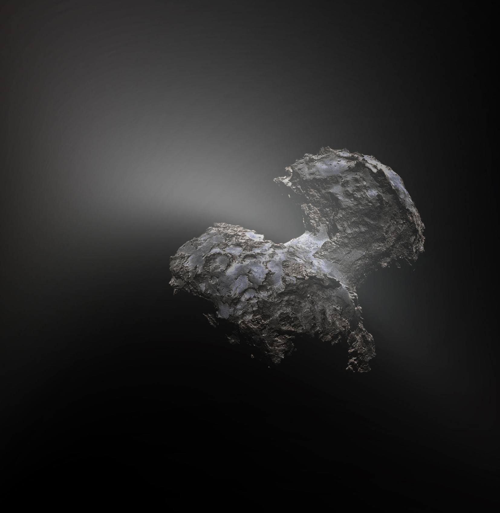 Обработанный снимок кометы