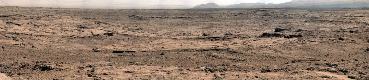 Панораму Curiosity участка Rocknest