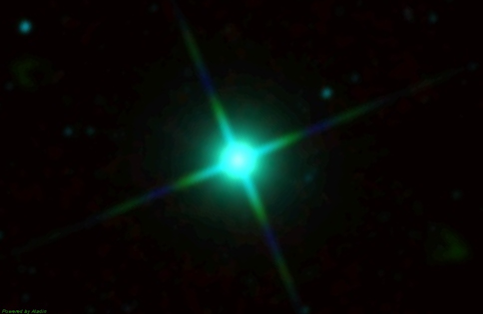 Delta Aquarii ИК снимок телескопа WISE