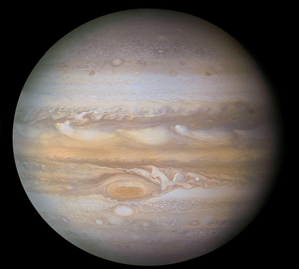 Юпитер, обработка снимков Вояджера-1 от Roberto Colombari