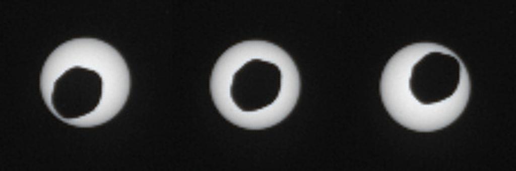 Прохождение Фобоса через центр солнечного диска