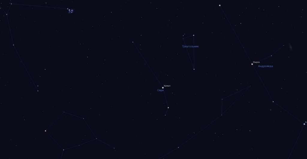 Скриншот из Stellarium