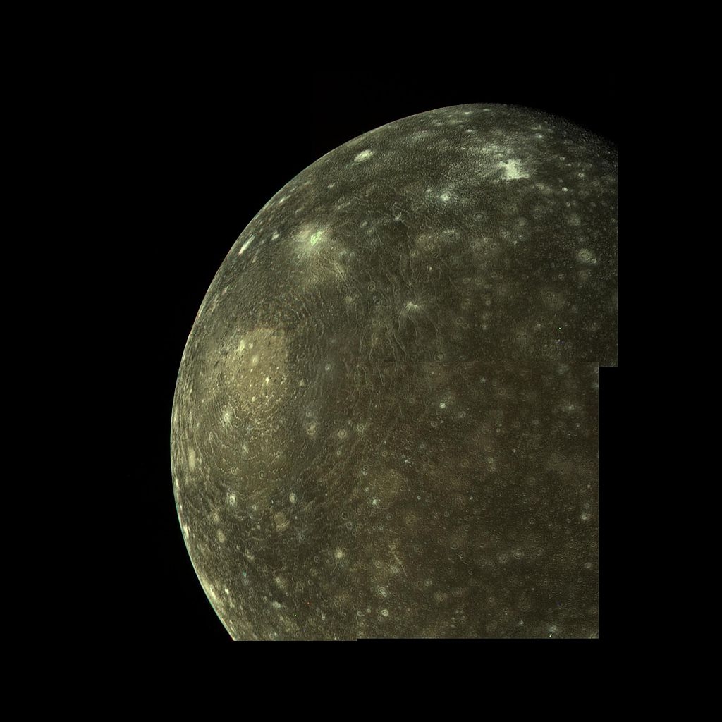 Каллисто, снимок Voyager 1 6 марта 1979 года