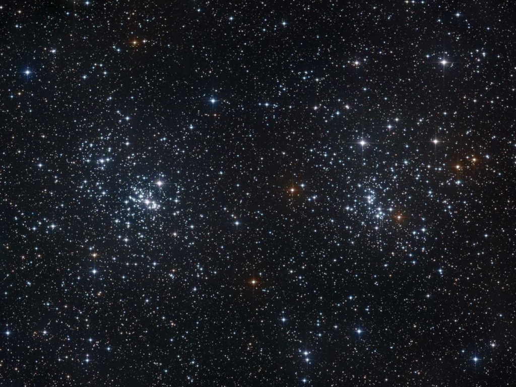NGC 869 и NGC 884 рассеянное скопление Хи и Аш Персея