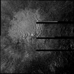 Поверхность Каллисто, спутника Юпитера, сфотографированная космическим аппаратом Галилео, 6 мая 1997 года.
