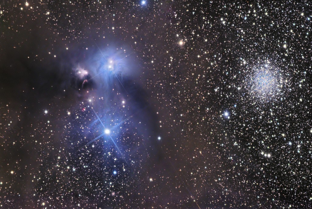 NGC 6726 и NGC 6541 (справа)