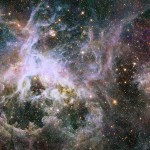 Новое, инфракрасное изображение туманности Тарантул, снимок Хаббла.