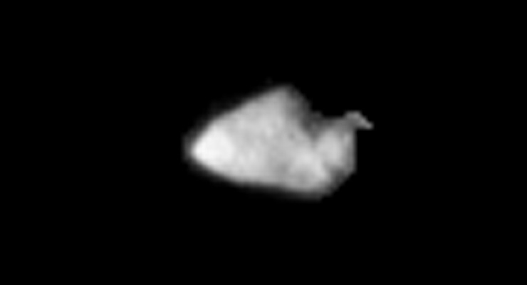 Фотография астероида, сделанная аппаратом Стардаст в 2002 году