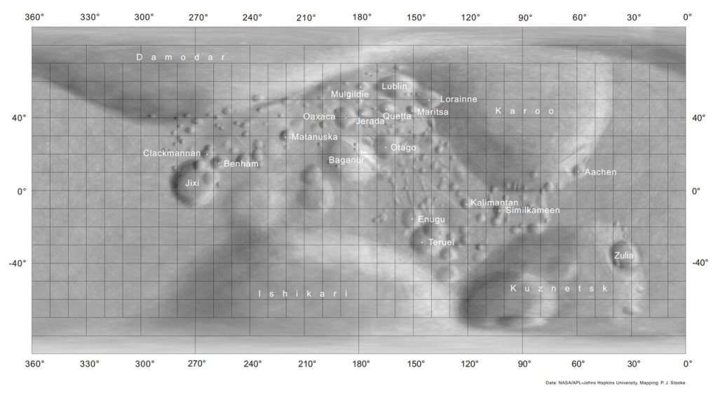 Карта поверхности Матильды