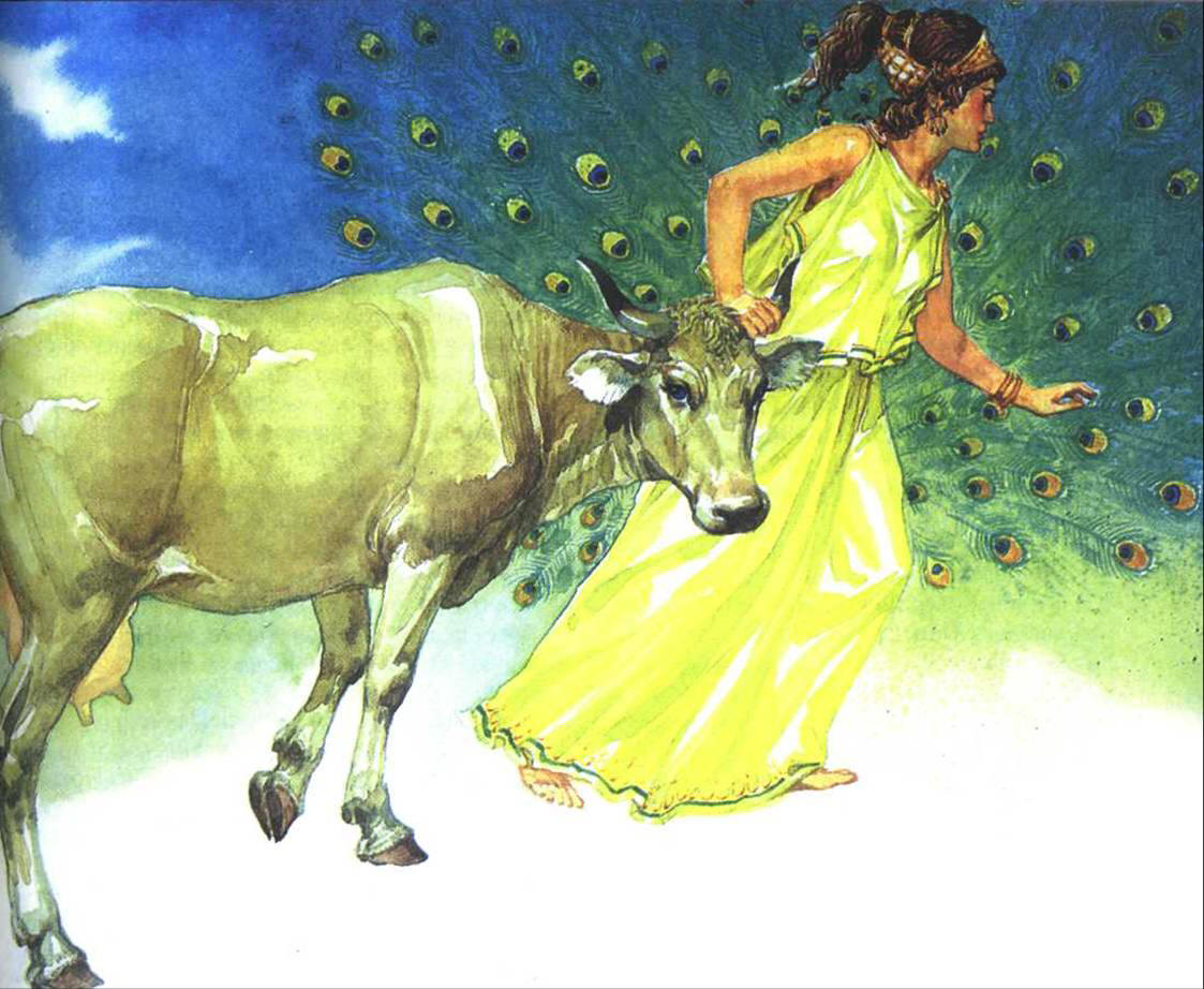 Богиня Гера и Ио в коровьем облике