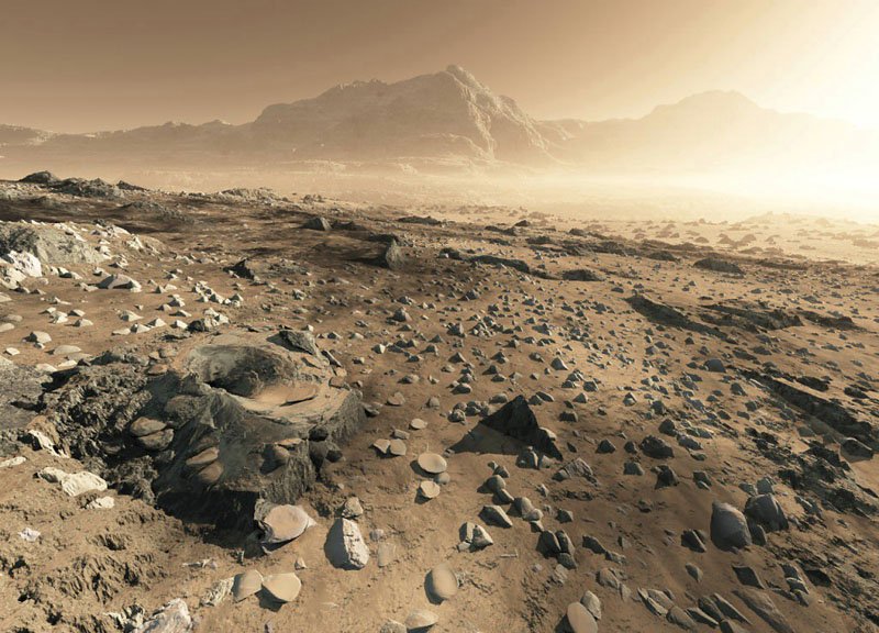 Типичный пейзаж на Титане