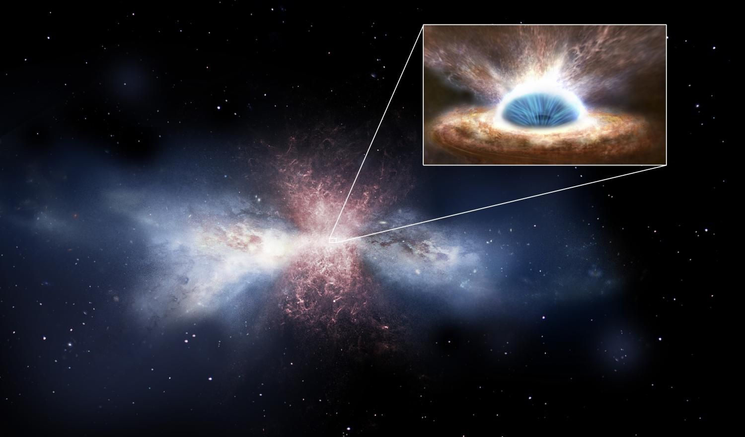 Черная дыра в ядре галактики