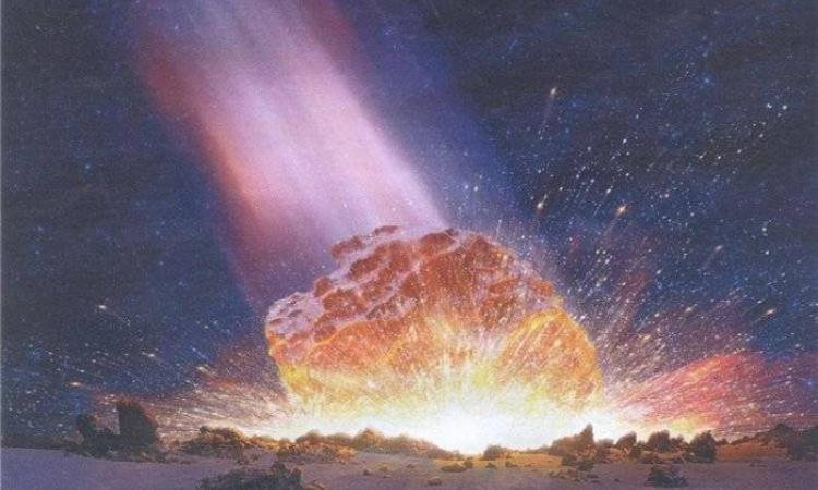 Так выглядит падение Аризонского метеорита в представлении художника