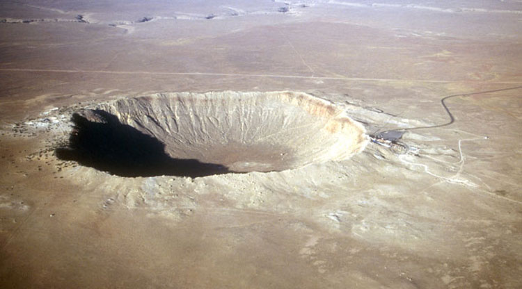 Аризонский кратер с высоты птичьего полета