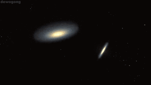 Столкновение и слияние галактик