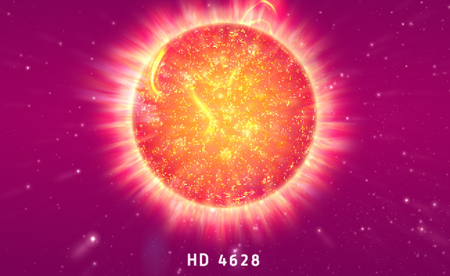 Трехмерная модель звезды HD 4628 (96 G. Piscium)