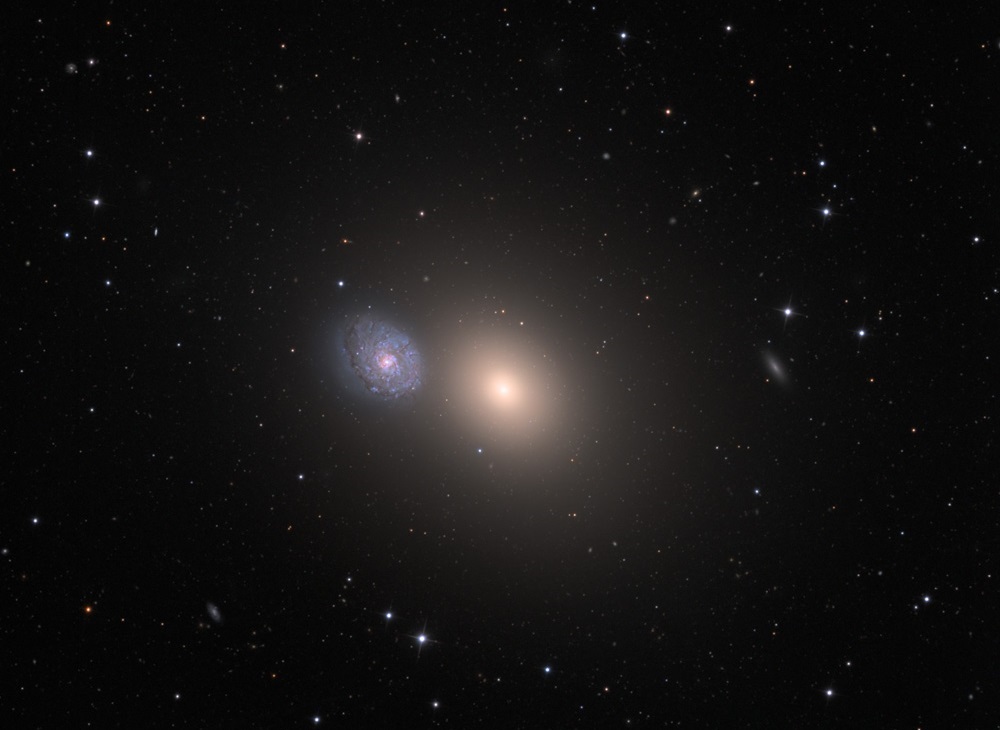 Галактики M60 и NGC 4647