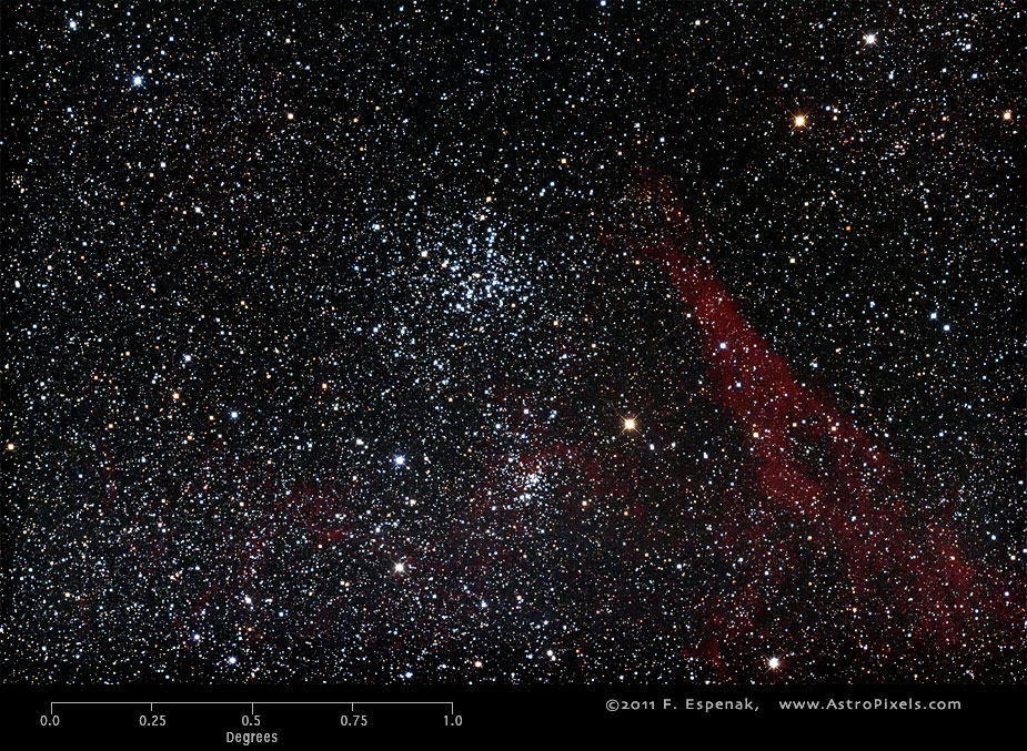 Скопление M38 в масштабах градуса