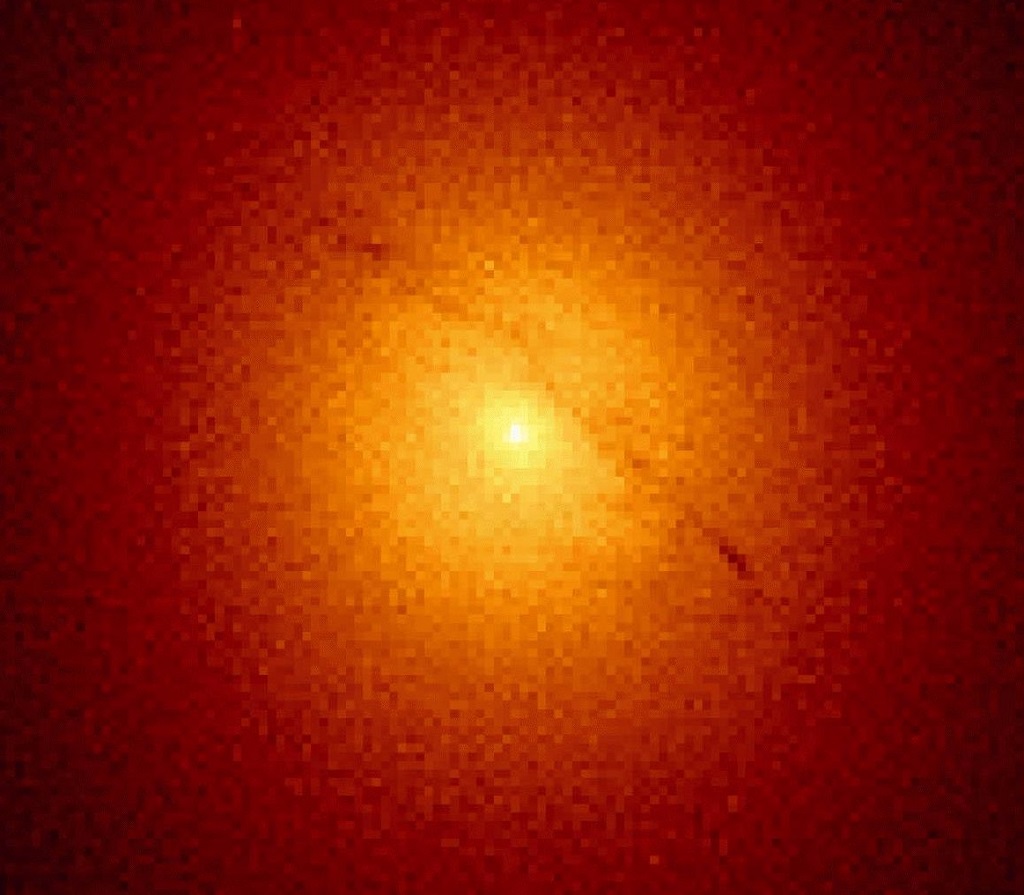 Фото галактики Мессье 105 с телескопа Хаббл