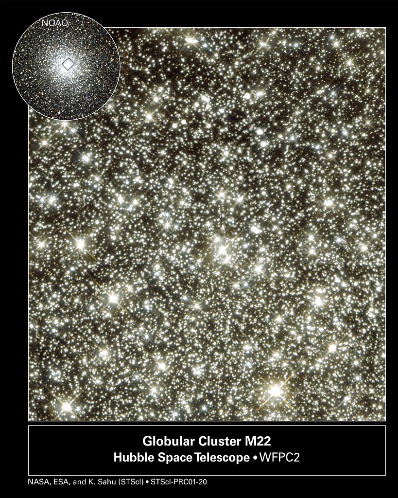 Сердце скопления Мессье 22