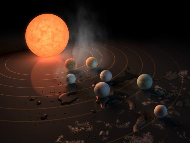 Посредством звездного ветра TRAPPIST-1 может буквально сдувать атмосферу ближайших планет