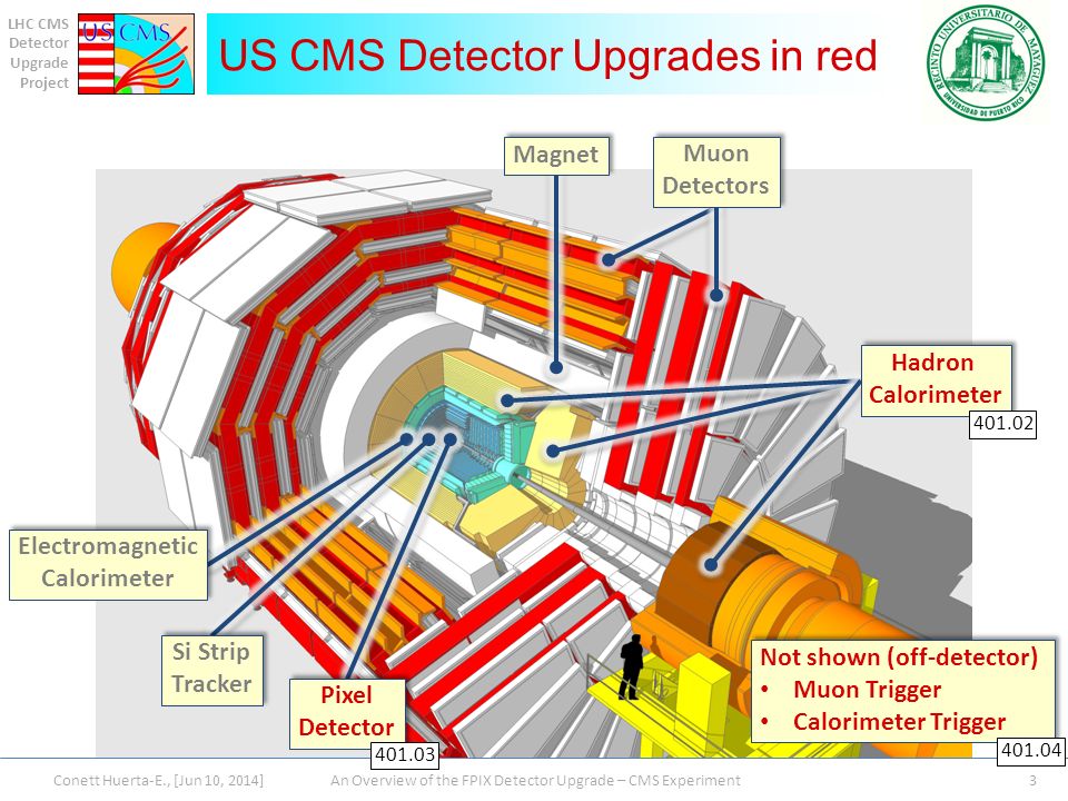 Схема детектора CMS и его основные компоненты