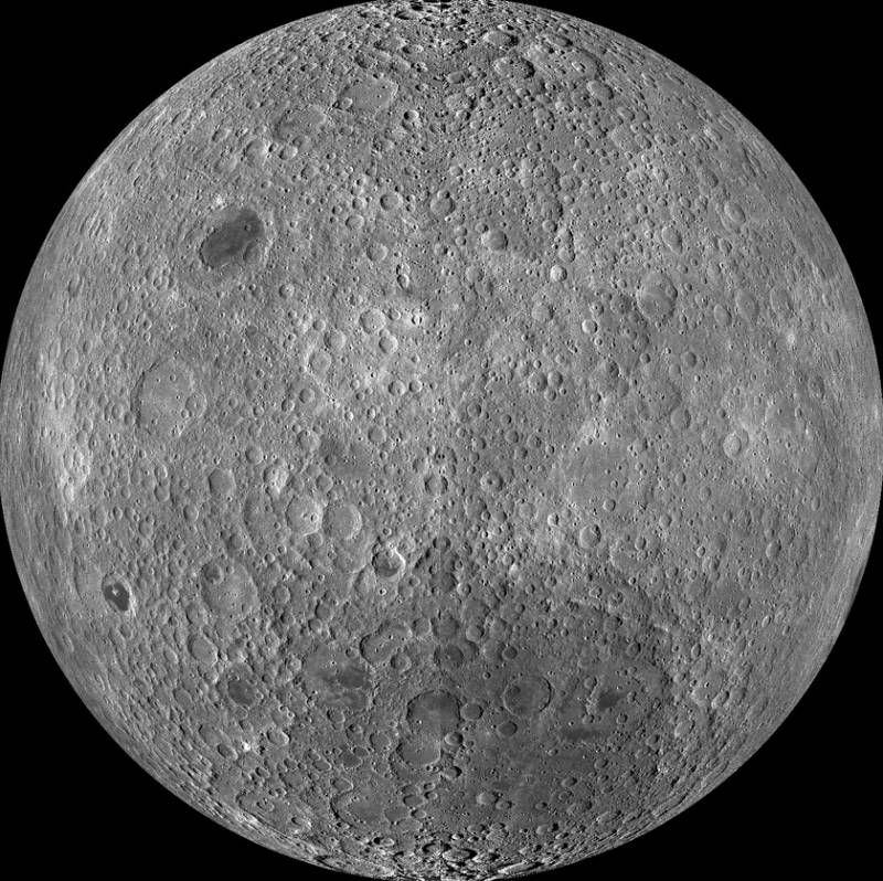 Карта обратной стороны Луны