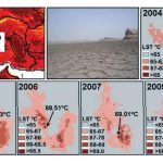 Максимальная поверхностная температура в иранской пустыне