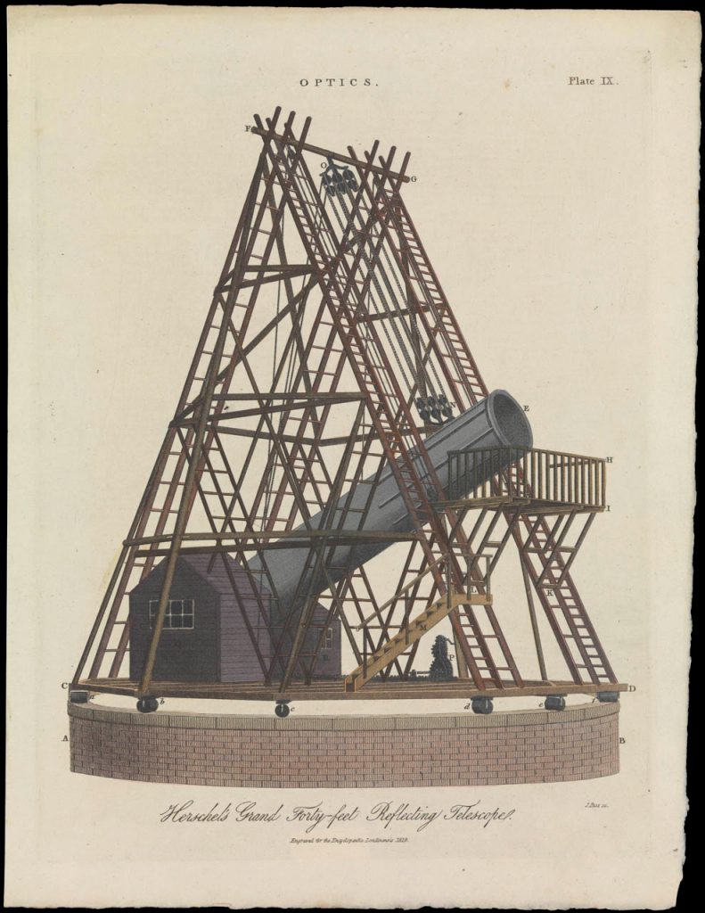 Самый большой 12-метровый телескоп, построенный Гершелем